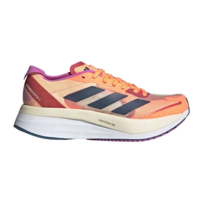 Boty Adidas Adizero Boston 11 W GX6654 černá červené fialový oranžový vícebarevný žlutá Boty Adidas Adizero Boston 11 W GX6654 černá červené fialový oranžový vícebarevný žlutá