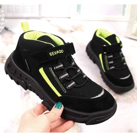 Dětské nepromokavé vysoké trekingové boty černé Befado 515X004 černá Dětské nepromokavé vysoké trekingové boty černé Befado 515X004 černá