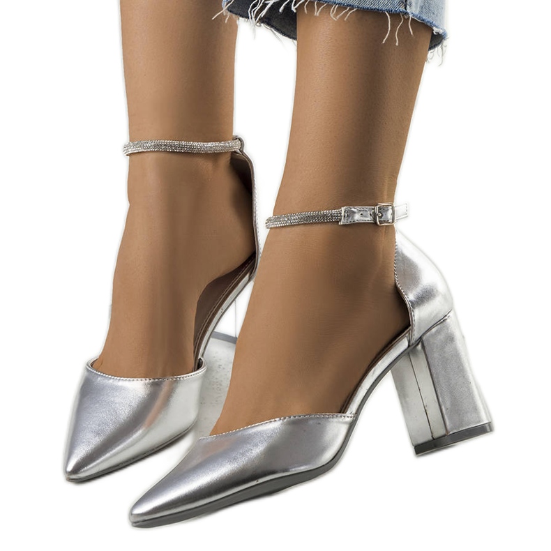 BM Stříbrné lodičky s kubickou zirkonií Leighton stříbrný