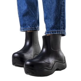 Černé gumáky na vysoké podrážce Frolo černý