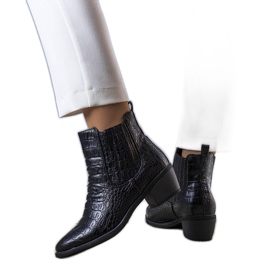 BM Černé zateplené boty Fedot černý