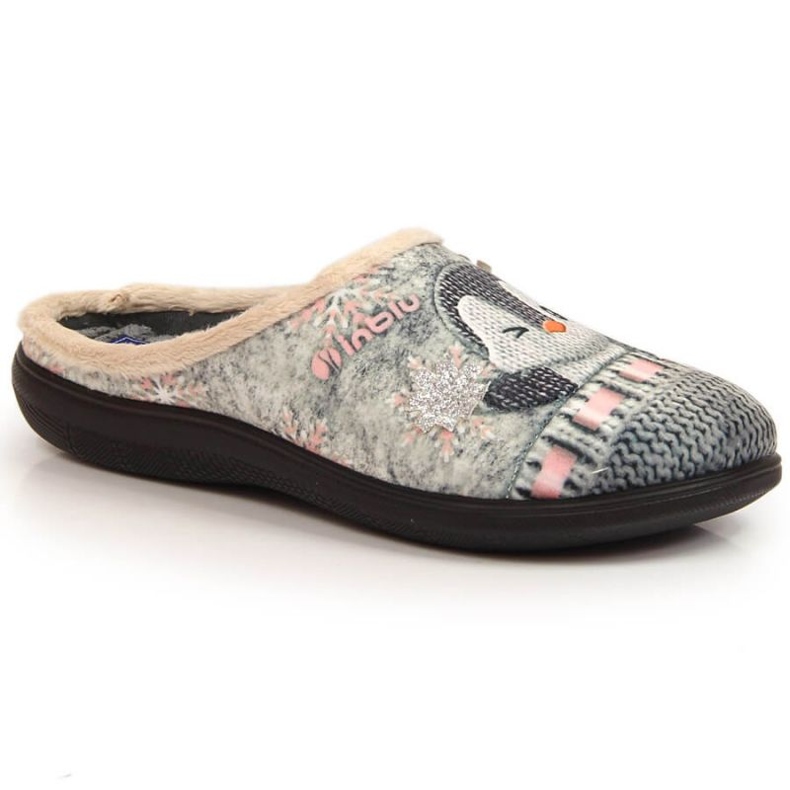 Pohodlné teplé domácí pantofle Inblu W ARC25 šedá