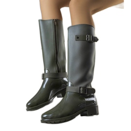 Zelené vysoké kozačky Lahti zelený