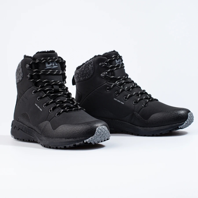 Pánské vysoké trekingové boty Dk, zateplené černé černá