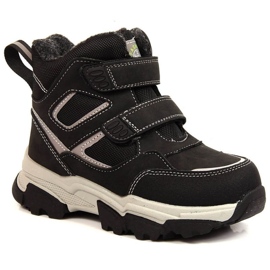 Zimní boty zateplené ovčí vlnou News Jr. EVE382A černá