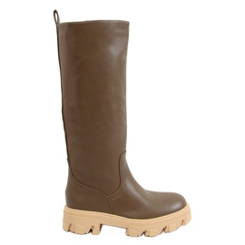 PA1 Hrubé boty Hewes Army Green zelený