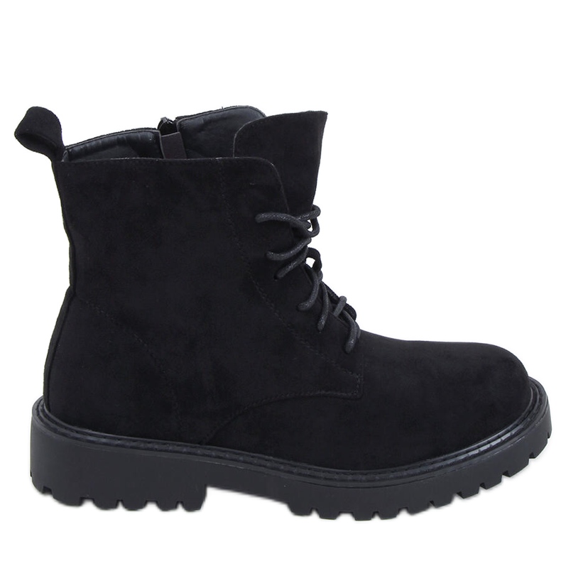 PA1 Semišové šněrovací boty Gaten Black černá PA1 Semišové šněrovací boty Gaten Black černá