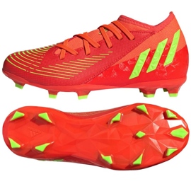 Kopačky Adidas Predator Edge.3 Fg Jr GW0980 červený pomeranče a červené