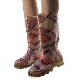 Růžové vysoké kozačky od Massby růžový Růžové vysoké kozačky od Massby růžový