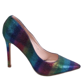 PA1 Dámské duhové lodičky Halsey Colorful fialová modrý růžový vícebarevný zelený