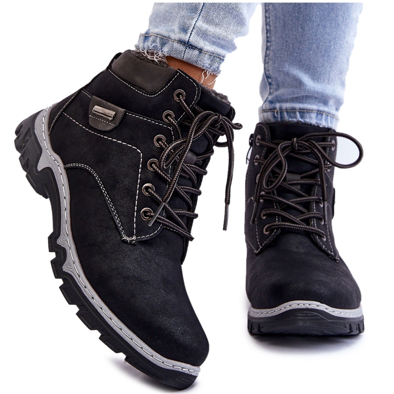 PA1 Dámské Trapper Boty Teplý zip Black Jake černá