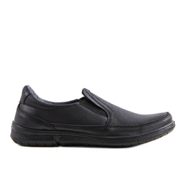 BM Černé pánské slip-on boty značky Lazar černý