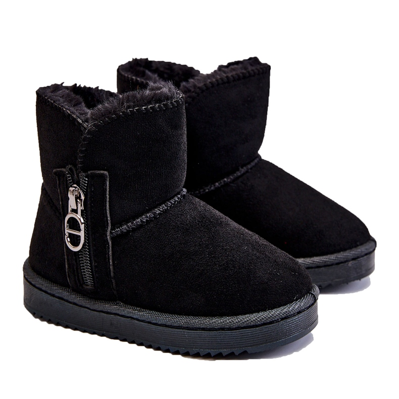 Dětské nazouvací teplé sněhule Black Catellie černá Dětské nazouvací teplé sněhule Black Catellie černá