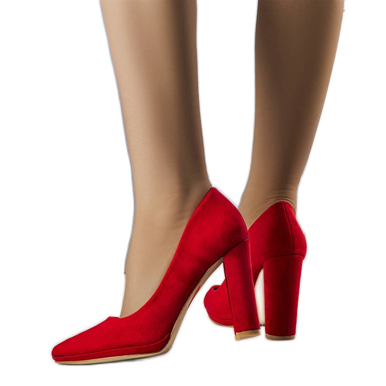 BM Emminy červené lodičky na vysokém podpatku