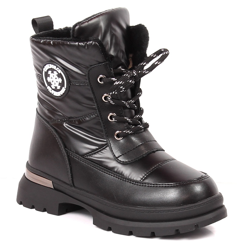 BM Dívčí sněhule zateplené ovčí vlnou černé Miss černá