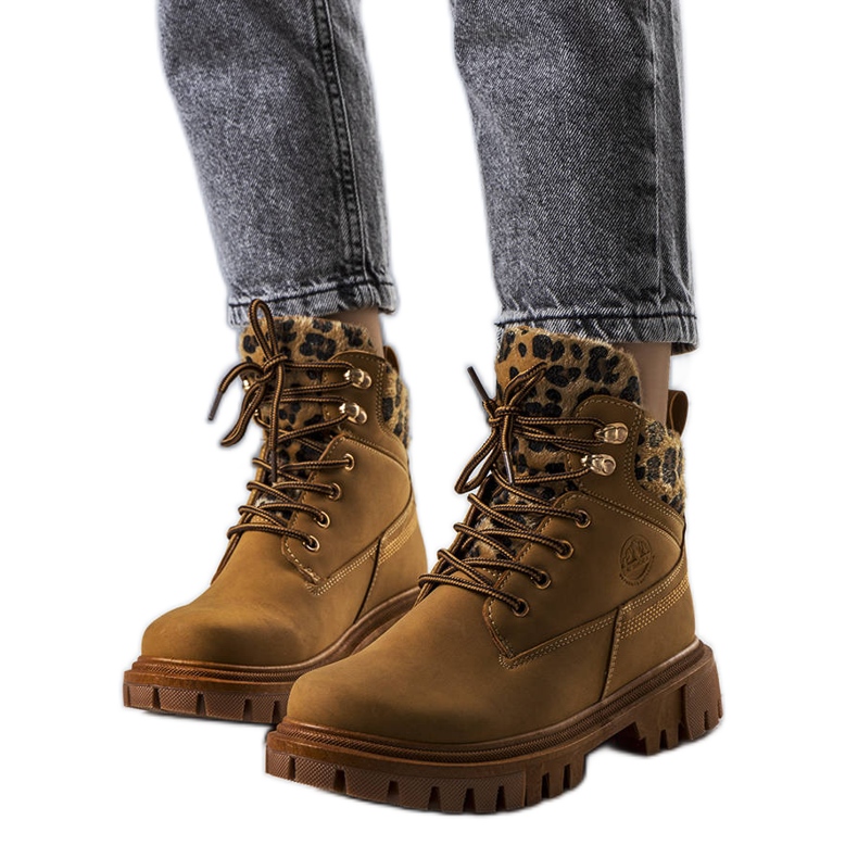 BM Dámské hnědé kozačky značky Didians hnědý