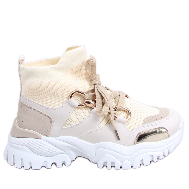 BM Béžové tenisky s ponožkami Watts béžový