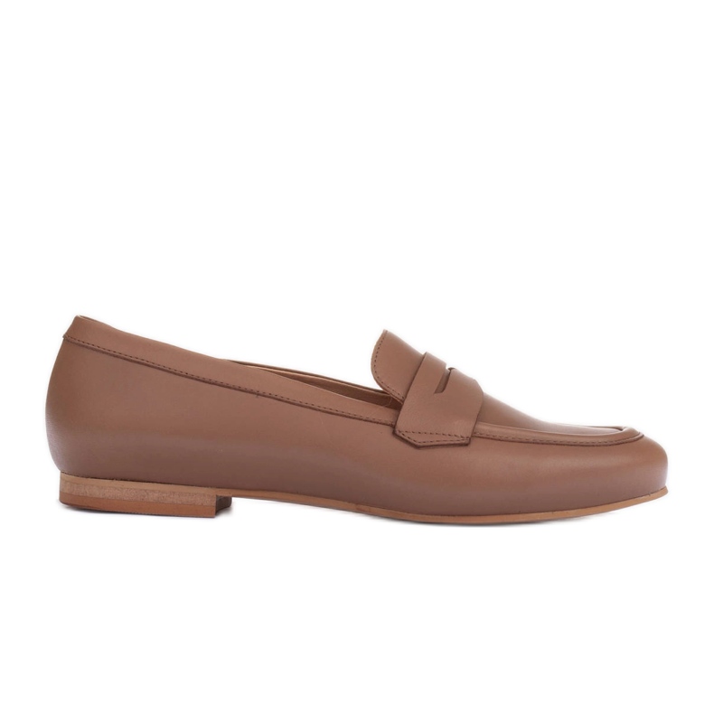 Marco Shoes Mokasíny s koženým zdobením béžový