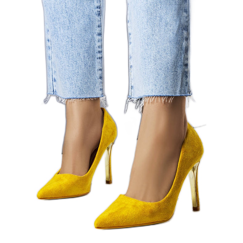 BM Žluté podpatky Centi žlutá