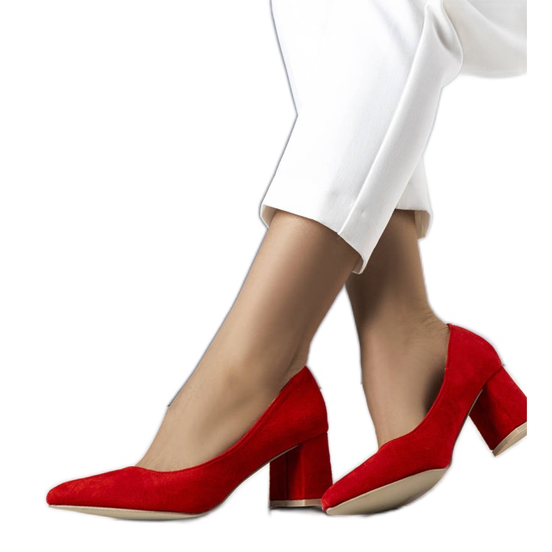 BM Červené lodičky na podpatku od Sadilla