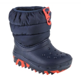 Boty Crocs Classic Neo Puff Boot Toddler 207683-410 modrý