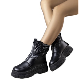 Černé prošívané sněhule od Giovanni černá Černé prošívané sněhule od Giovanni černá