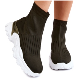 Dámské sportovní boty s vysokou ponožkou Green Jovie zelená