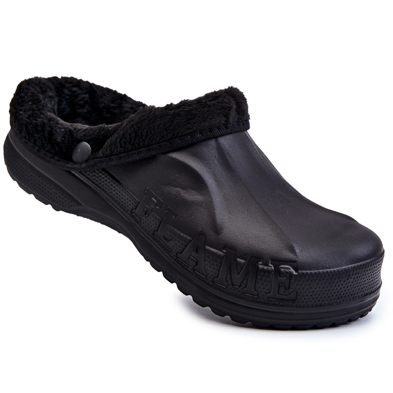 PM2 Pánské zateplené skluzavky Crocs Black Calmo černá