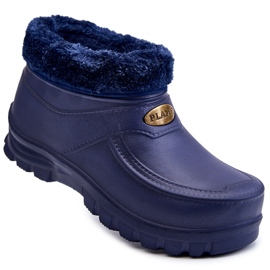 PM2 Pánské zateplené pěnové boty do deště Tanyo Navy Blue modrý