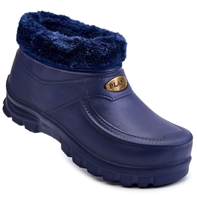 PM2 Pánské zateplené pěnové boty do deště Tanyo Navy Blue modrý