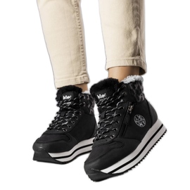 Černé zateplené holínky LCJ-22-31-1448L Lee Cooper černý
