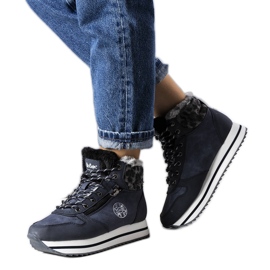 Námořnické modré kozačky LCJ-22-31-1450L Lee Cooper modrý