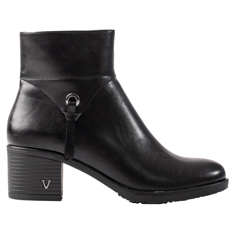 W. Potocki Dámské kozačky Potocki na širokém černém sloupku černá W. Potocki Dámské kozačky Potocki na širokém černém sloupku černá