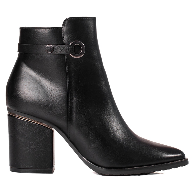 W. Potocki Dámské kozačky Potocki na černém sloupku černá W. Potocki Dámské kozačky Potocki na černém sloupku černá