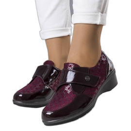 BM Maroon brogues od Drancy červené
