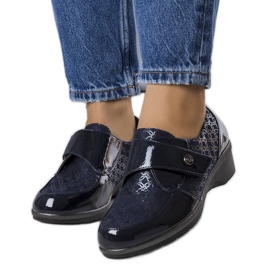 BM Drancy tmavě modré brogues námořnická modř