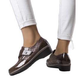 BM Drancy hnědé brogues hnědý khaki