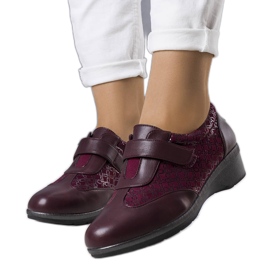 BM Maroon brogues od Ettes červený