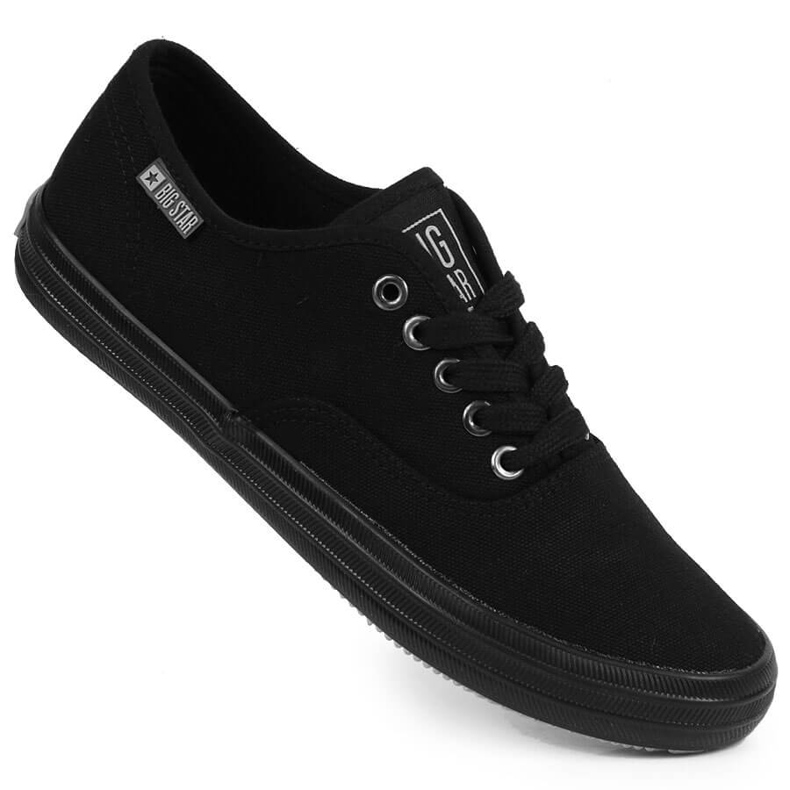 Textilní tenisky celé černé Big Star JJ274261 černá