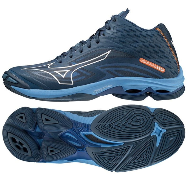 Boty Mizuno Wave Lighting Z7 Mid M V1GA225021 námořnická modrá modrý