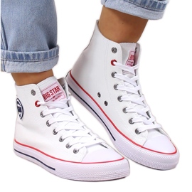 Bílé vysoké tenisky Big Star T274026 bílý