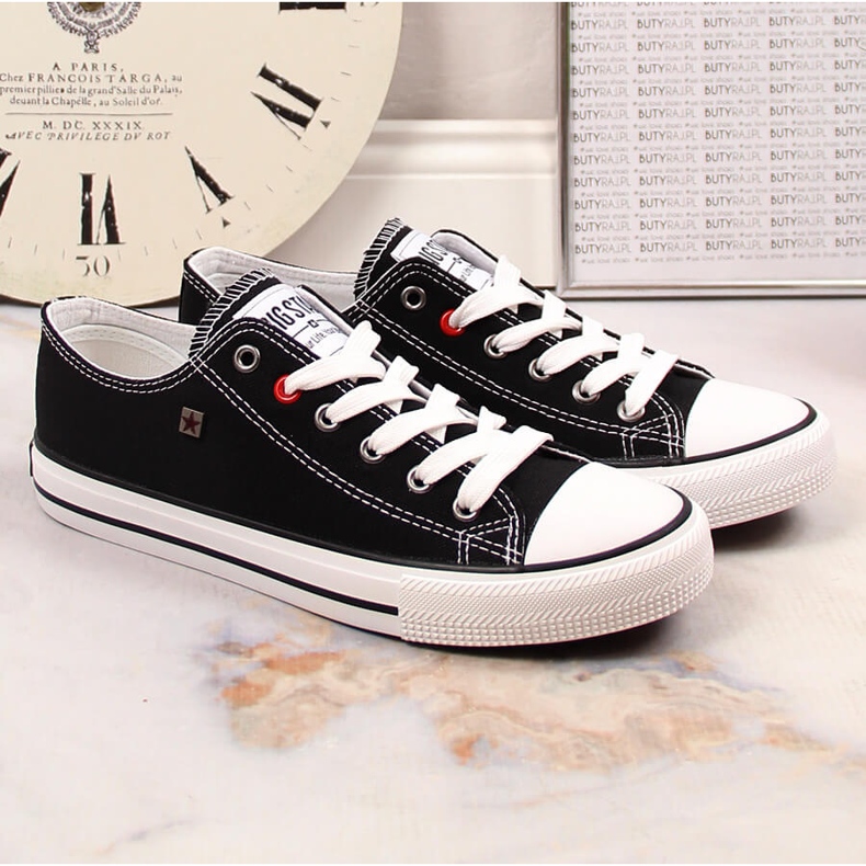 Černé poloviční tenisky Big Star T274023 černá