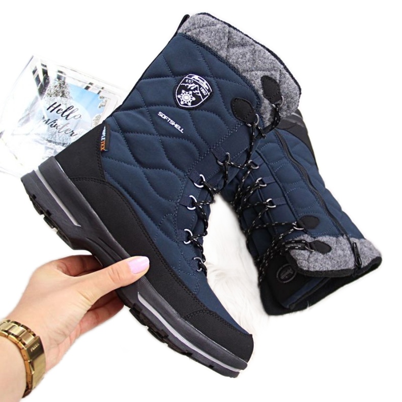 Vodotěsné sněhule American Club W AM516C modrý