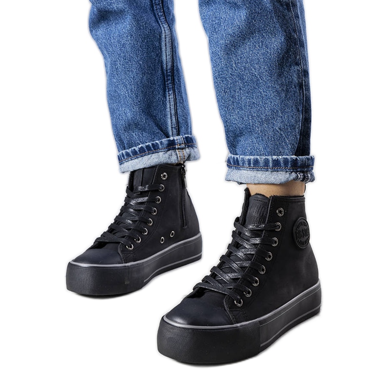 Černé zateplené tenisky Big Star KK274173 černá