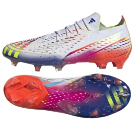 Kopačky Adidas Predator Edge.1 L Fg M GW1022 bílá, mix barev bílý Kopačky Adidas Predator Edge.1 L Fg M GW1022 bílá, mix barev bílý