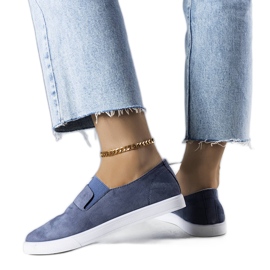 PA1 Modré eko-semišové tenisky od Jamal modrý