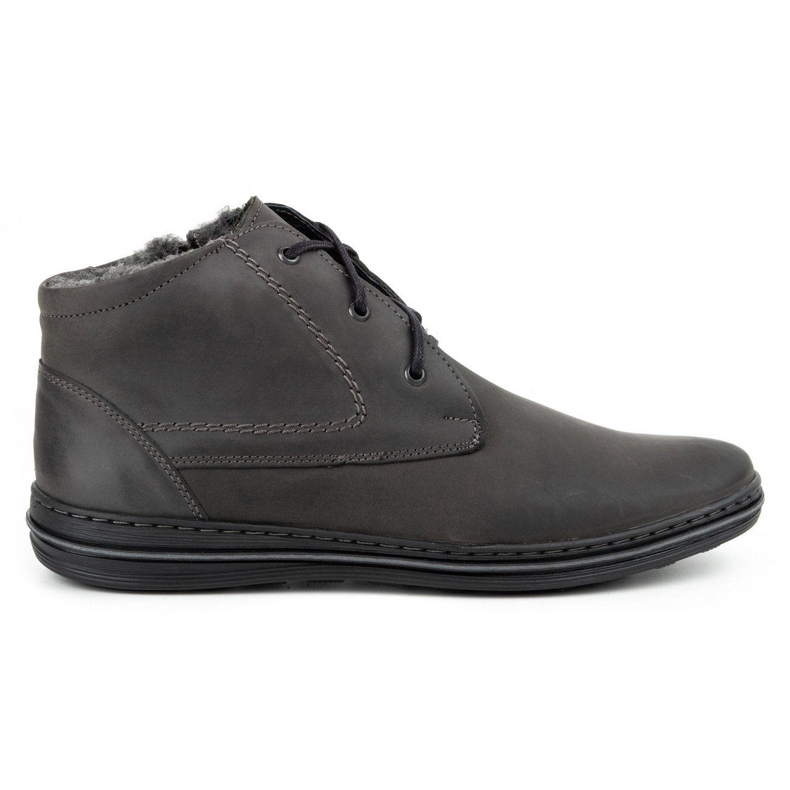 Polbut 339 šedých pánských zimních bot šedá