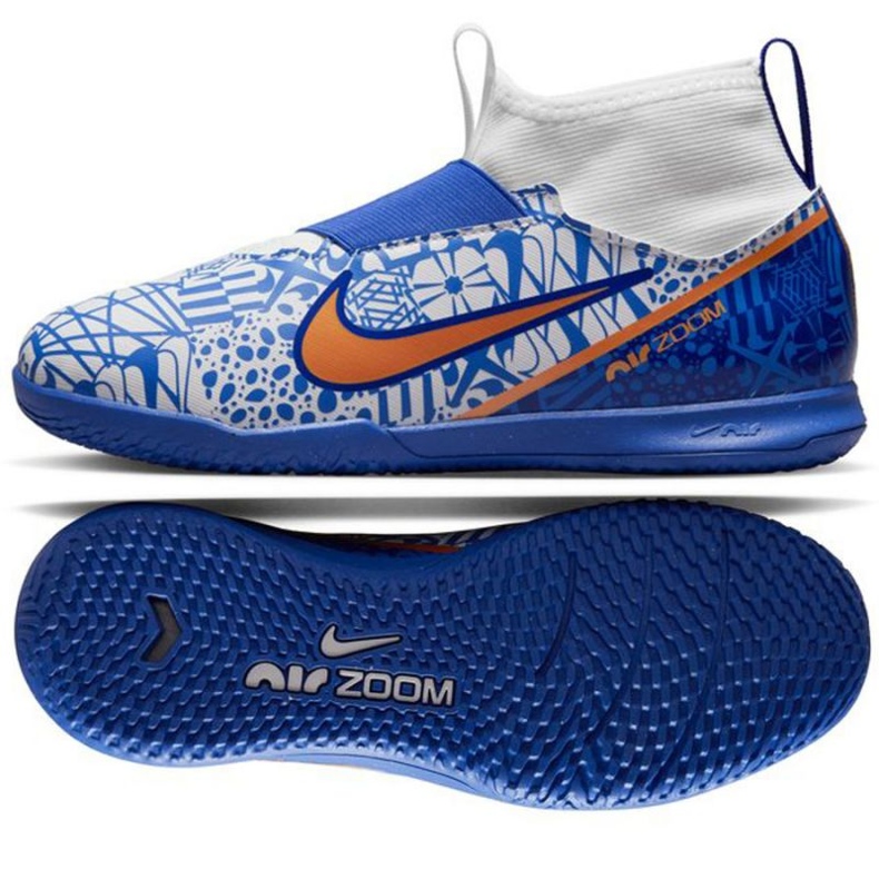 Kopačky Nike Mercurial Zoom Superfly 9 Academy CR7 Ic Jr DQ5328 182 modrý modrý