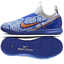 Kopačky Nike Zoom Mercurial Vapor 15 Academy CR7 Ic Jr DV8189 182 modrý modrý