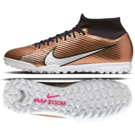 Kopačky Nike Zoom Mercurial Superfly 9 Academy Qatar Tf M DR5948 810 zlatá, hnědá zlatý